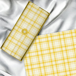 Tartan - Pastel Yellow to Dark Yellow Tissue Paper