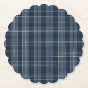 tartan pattern fabric Campbell Paper Coaster