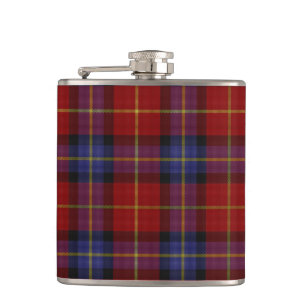 Tartan pattern hip flask