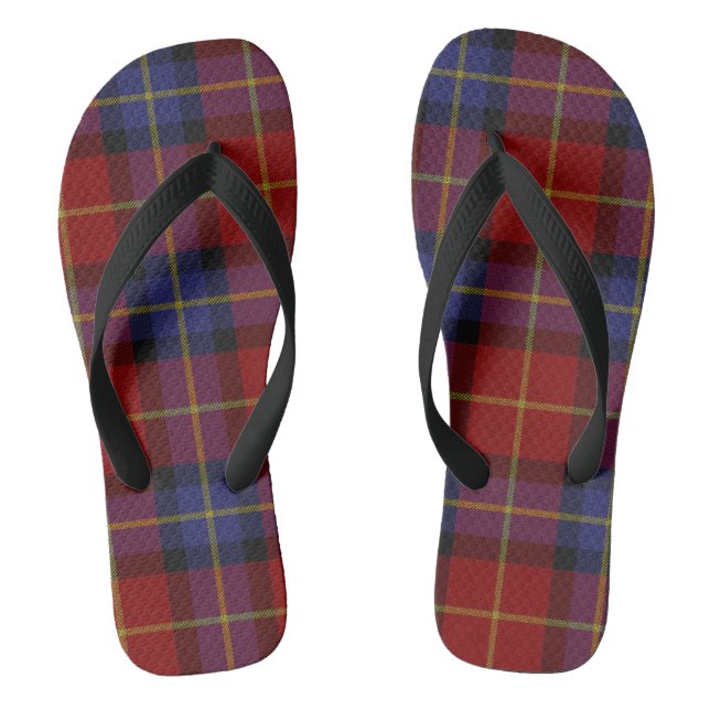Tartan pattern jandals (Footbed)