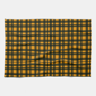 Tartan pattern kitchen towel