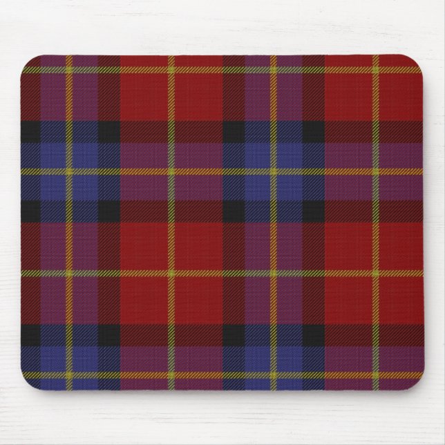 Tartan pattern mouse pad (Front)