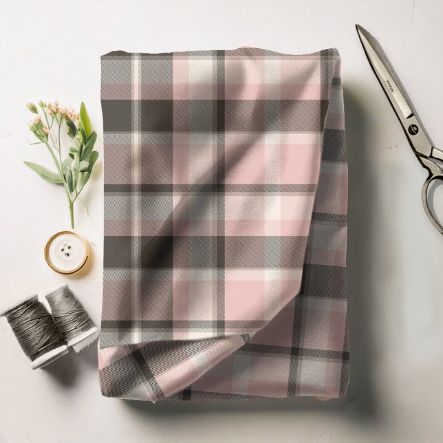 Tartan Pattern Pink and Grey ID210 Fabric (Creator Uploaded)