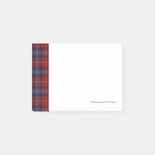Tartan pattern post-it notes (Front)
