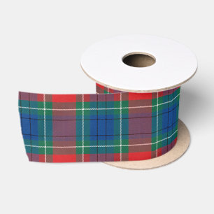 Tartan Pattern Red Green Blue Plaid Satin Ribbon