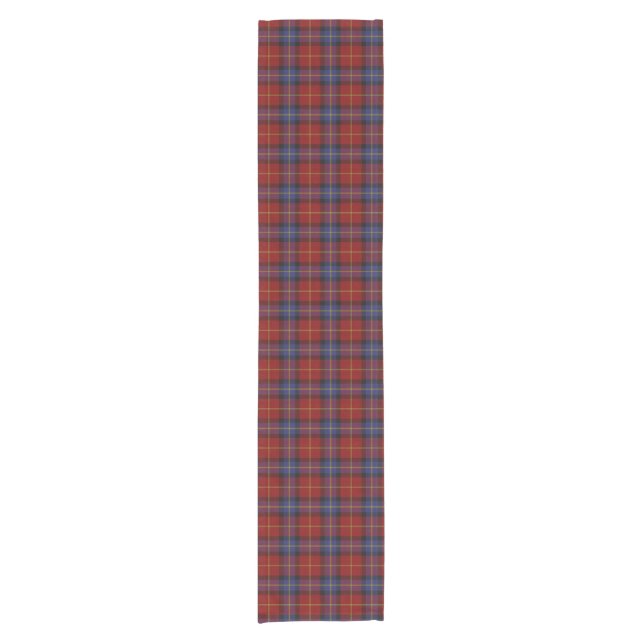 Tartan pattern short table runner (Front)