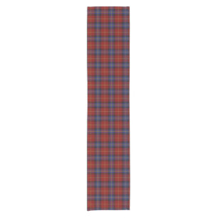 Tartan pattern short table runner