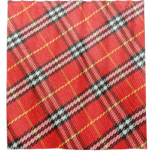 Tartan pattern / texture used as background shower curtain