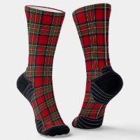 Tartan Plaid Clan Stewart Red Green Rustic