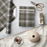 Tartan Plaid Farmhouse Forest Green Wrapping Paper<br><div class="desc">Tartan Plaid in dark forest green. Natural rustic country farmhouse design for Christmas and all year round gifting.</div>