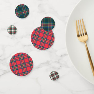 Tartan Plaid Holiday Classic Festive Colorful Confetti