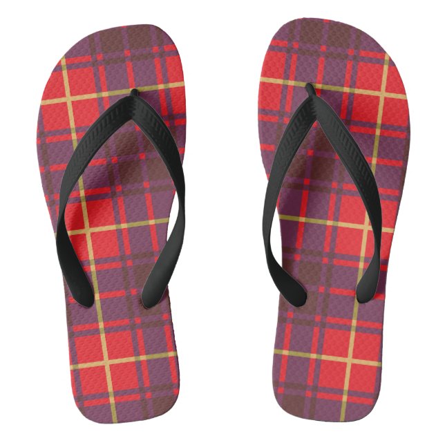 Tartan Plaid Jandals (Footbed)