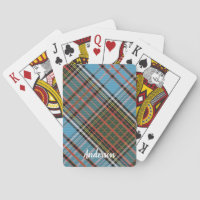 Tartan Plaid Light Blue Rustic Clan Anderson
