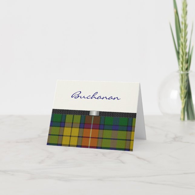 Tartan Plaid Note card (Front)