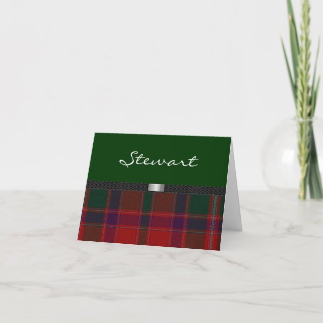 Tartan Plaid Note card (Front)