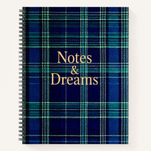 Tartan plaid notebook