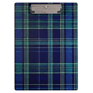 Tartan plaid notebook clipboard