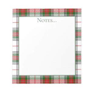 Tartan Plaid Notepad