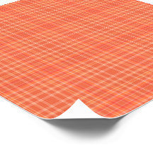 Tartan Plaid Orange, Red & White No. 56
