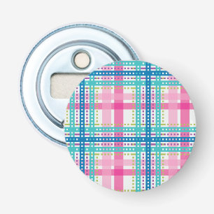 Tartan, plaid pattern bottle opener