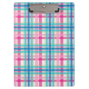 Tartan, plaid pattern clipboard