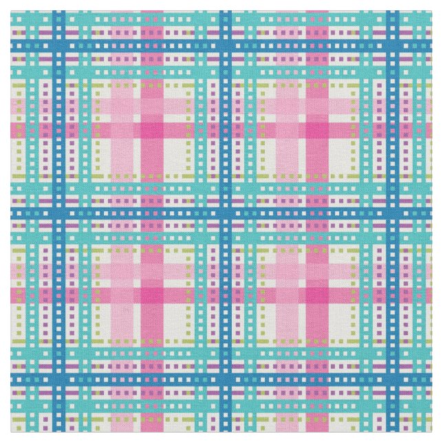 Tartan, plaid pattern fabric (Close Up)