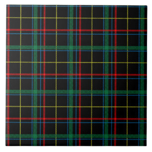 Tartan Plaid Pattern, Green, Tile