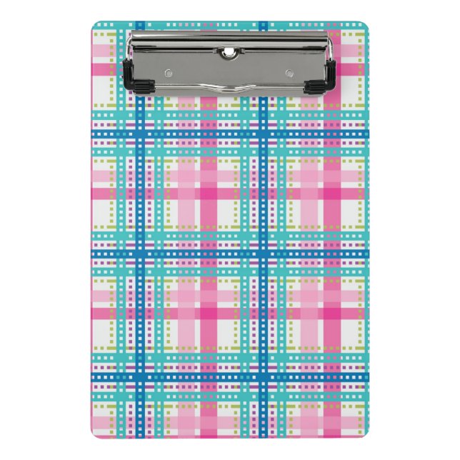 Tartan, plaid pattern mini clipboard (Front)