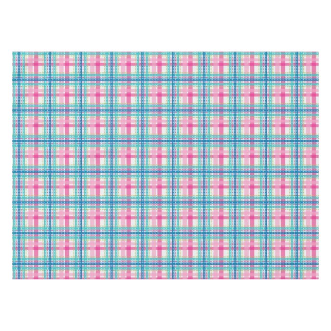 Tartan, plaid pattern tablecloth (Front (Horizontal))
