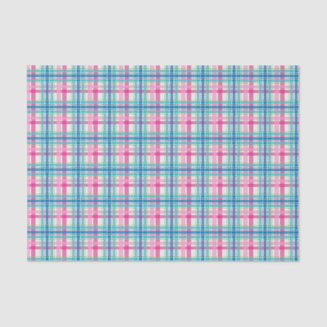 Tartan, plaid pattern tissue paper (Front)