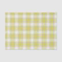 Tartan Plaid Yellow, Grey & White No. 63