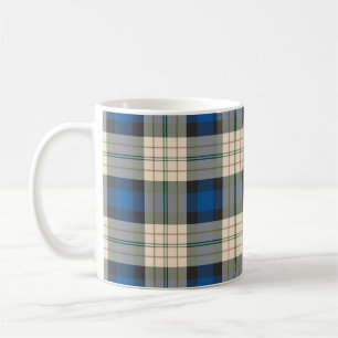 Tartan plaids pattern - traditional blue beige coffee mug