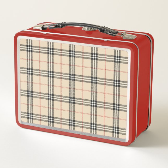 Tartan print lunchbox (Back)