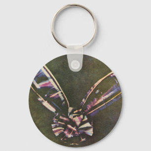 Tartan Ribbon, the first colour photograph Key Ring