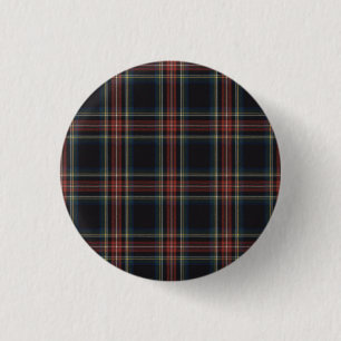 Tartan Round Button