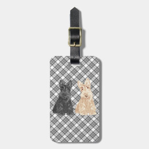 Tartan Scotties Luggage Tag