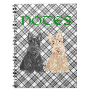 Tartan Scotties Spiral Notebook
