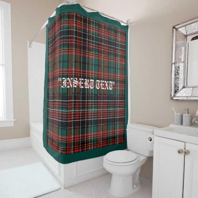 Tartan Shower Curtain (In Situ)