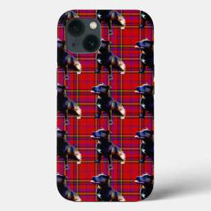 Tartan Staffordshire Bull Terrier, iPhone 13 Case