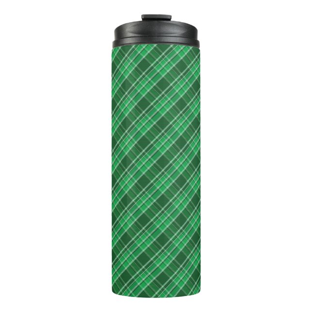 Tartan Swahili Green Plaid Pattern-88675 Thermal Tumbler (Front)