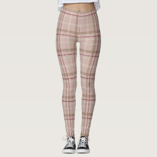 Tartan Terri Pink   Leggings