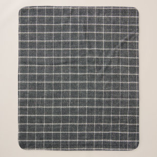 tartan texture sherpa blanket