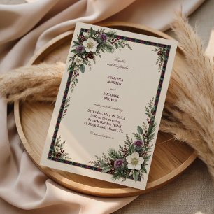Tartan Traditions Meet Thistle Gardens Invitation