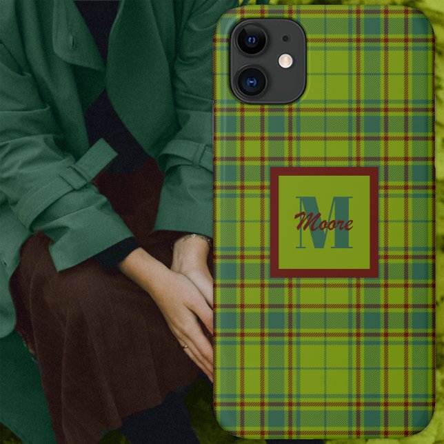 Tartan - Two Tone Green and Russet Red Phone Case (Tartan - Two Tone Green and Russet Red Phone Case by Leapfroglisics Shop)