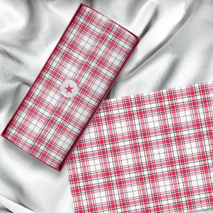 Tartan - White Red Black Tissue Paper