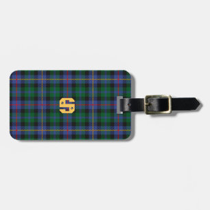 Tartan with (or without) your Initial Luggage Tag