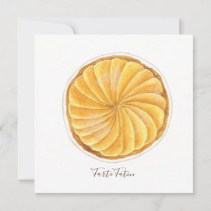 Tarte Tatin watercolor Card