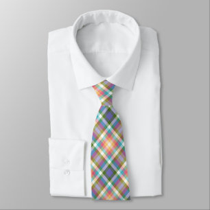 Tarten Plaid Mix Spring Easter Colours d2 Men's Ti Tie