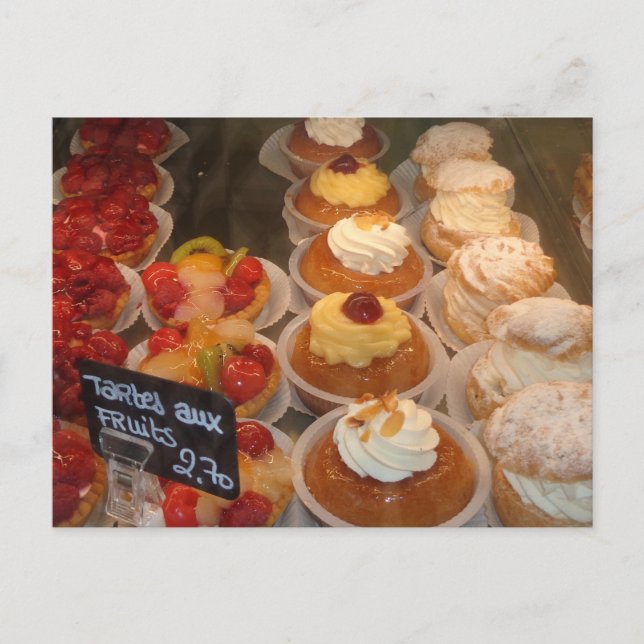 Tartes aux fruits  -  French Pastry Postcard (Front)