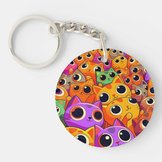 Tashirojima the cats island key ring (Front)